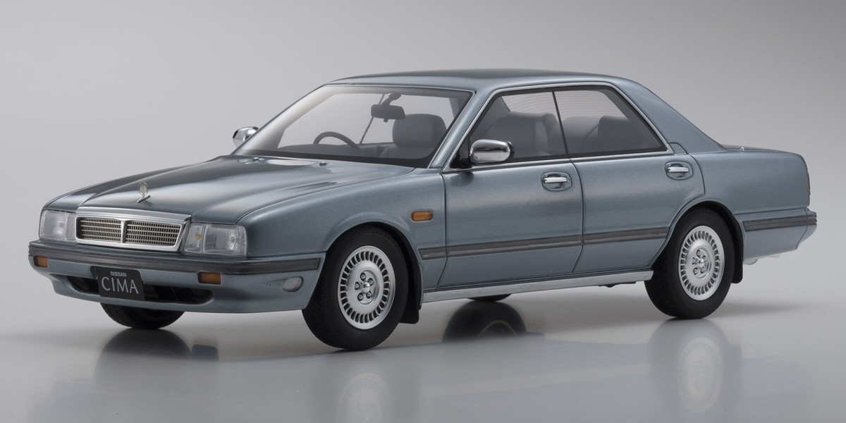 Kyosho SAMURAI 1/18 scale Nissan Cedric Cima blue KSR18026BL
