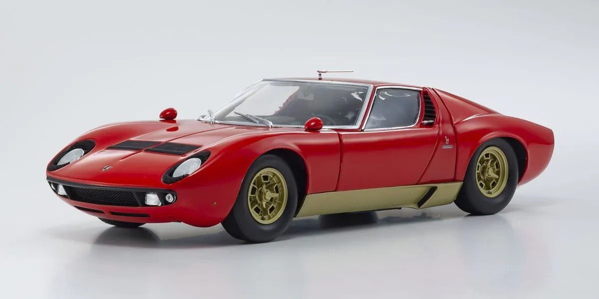 08316R Lamborghini Miura P400S (Red / Gold)  1:18 scale KYOSHO ORIGINAL