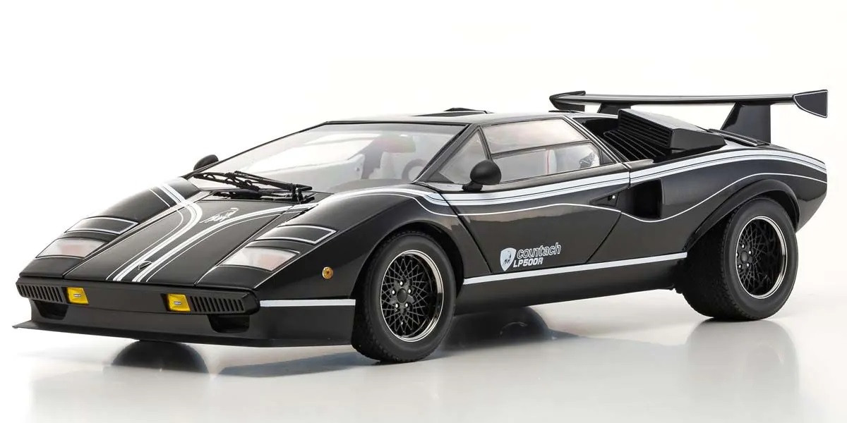 08617BK 1:12 scale Lamborghini Countach LP500R (Black) KYOSHO ORIGINAL