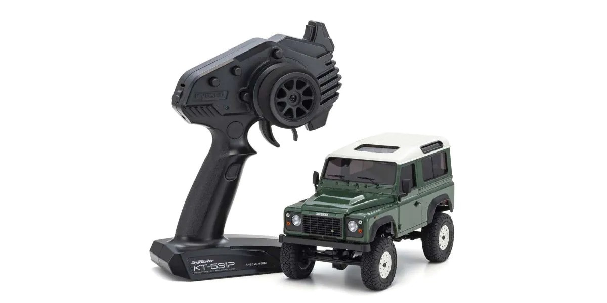 32529GR MINI-Z 4×4 Series Ready Set Land Rover Defender 90 Coniston Green
