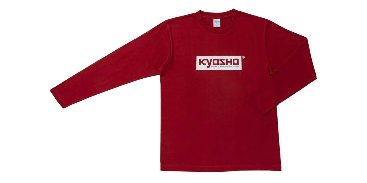 KOS-LTS01BG KYOSHO Box Logo Long T-shirt (Burgundy)