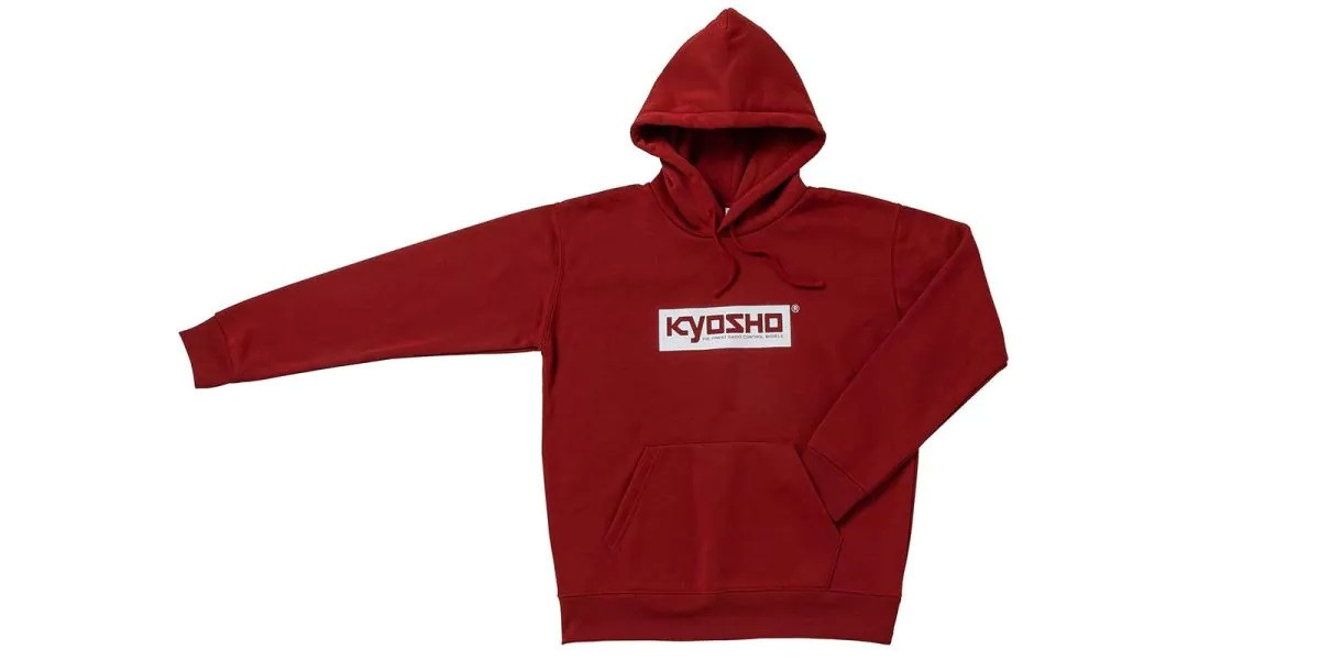 KOS-PK01BG KYOSHO Box Logo Hoodie (Burgundy)