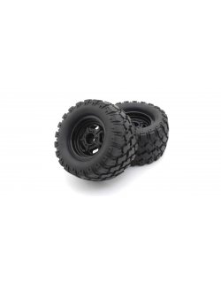 KBTH001BK Glued tire ＆ wheel (MAD WAGON VE/Black/2pcs)