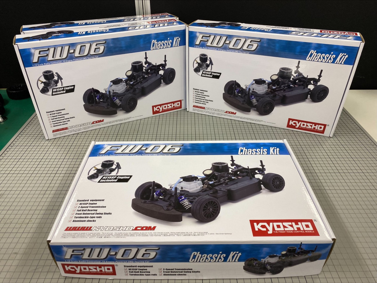 33216 1:10 Scale Radio Controlled .15 Engine Powered 4WD Touring Car FW-06 Chassis Kit