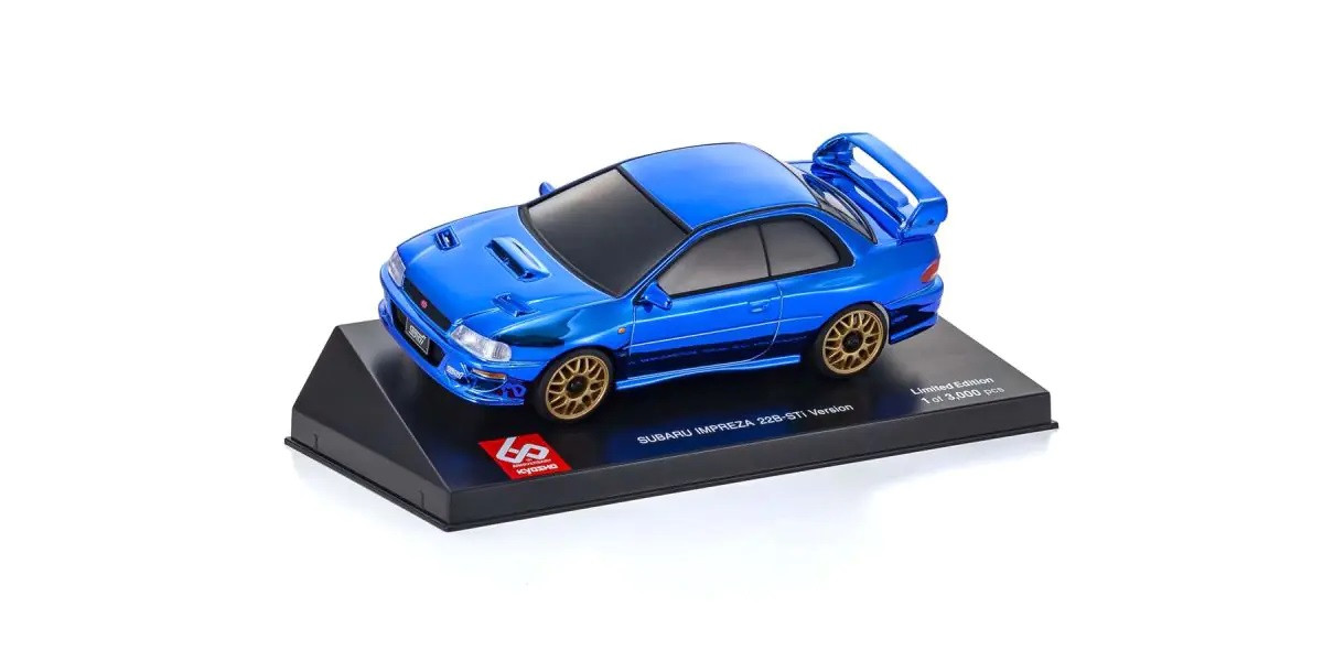 MZP457CBL ASC MA020N SUBARU Impreza 22B-STi Version Chrome Blue Kyosho 60th Anniversary