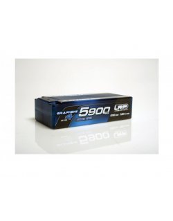 LRP431285 HV STOCK SPEC SHORTY GRAPHENE-4 5900MAH HARDCASE BATTERY - 7.6V LIPO - 135C/65C - 222G