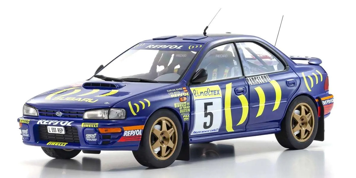 08962B KYOSHO ORIGINAL 1/18 scale Subaru Impreza 1995 Monte Carlo No.5