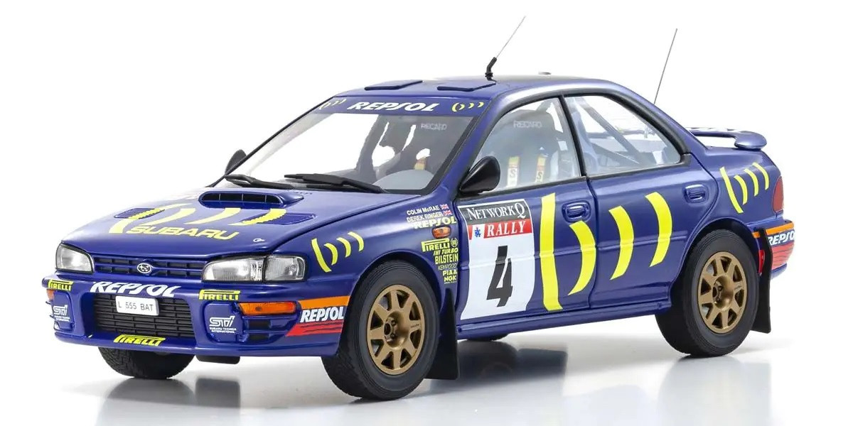 08962A KYOSHO ORIGINAL 1/18 scale Subaru Impreza 1994 RAC No.4