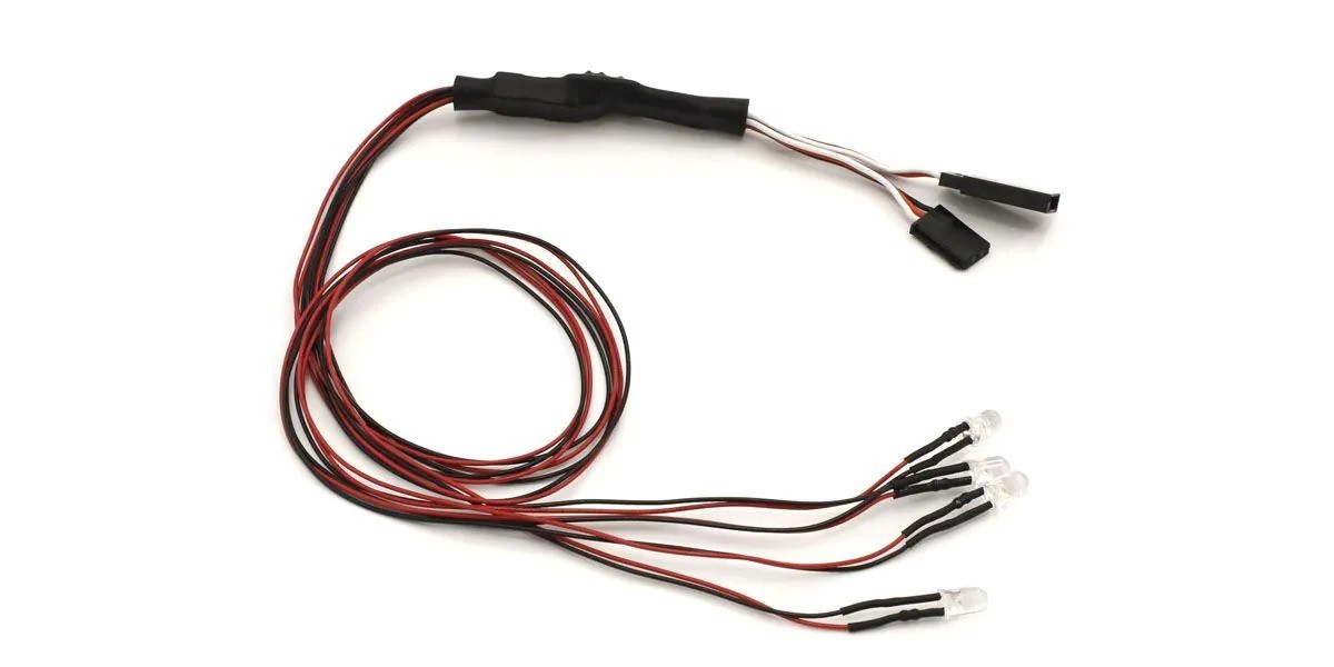 97054-4CR-B LED LightUnit(Φ5/4Bulbs/L-400/Clear＆Red)