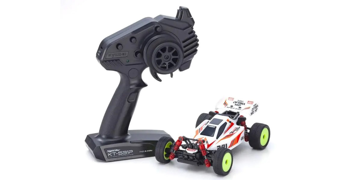 32095W MINI-Z Buggy Readyset TURBO OPTIMA Mid Special White