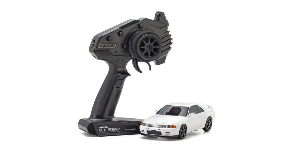 32639W MINI-Z AWD NISSAN SKYLINE GT-R N1 Version (R32) White
