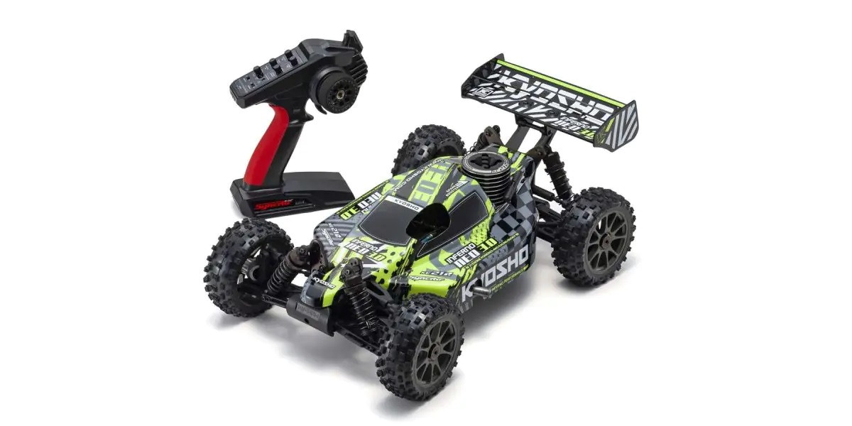 33012T6  INFERNO NEO 3.0 1:8 Scale Radio Controlled GP Powered Racing Buggy readyset Color type 6 Yellow