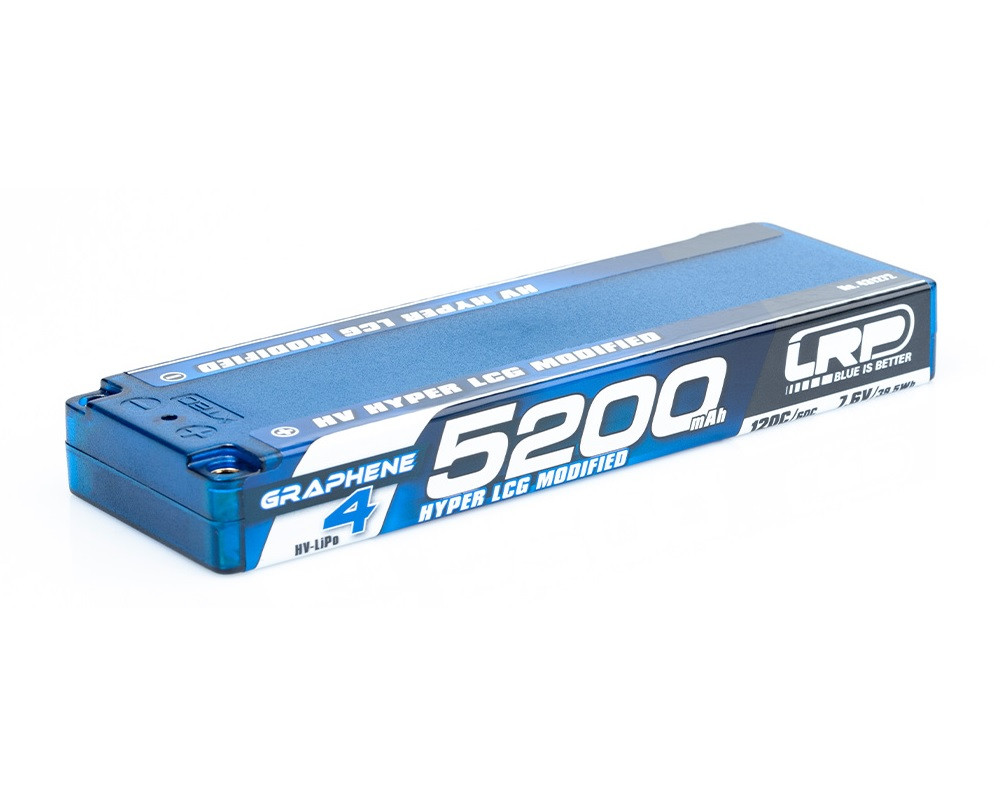 LRP431272 HV HYPER LCG MODIFIED GRAPHENE-4 5200MAH HARDCASE BATTERY - 7.6V LIPO - 120C/60C