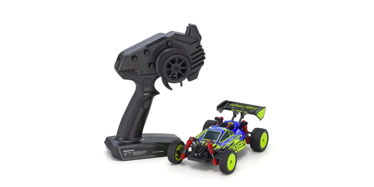 32093BLY MINI-Z Buggy Ready set INFERNO MP9 TKI Blue / Yellow