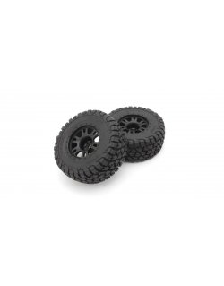 KBTH002BK Glued Tire＆Wheel Set2.4"(KB10L/Black/2pcs)