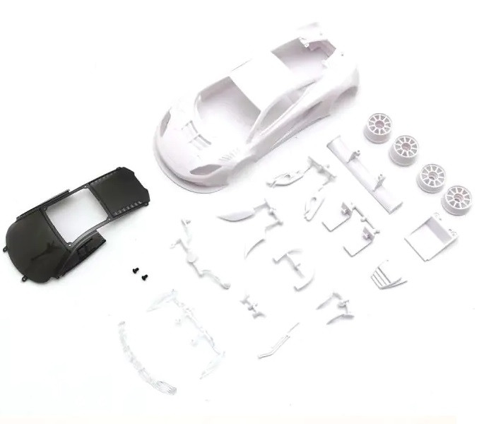 MZN223B McLaren12C GT3 2013 White Body set(w/Rim for RWD)