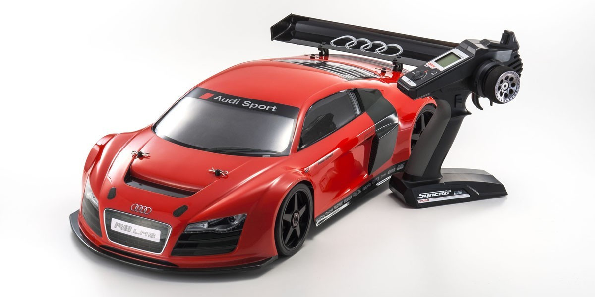 34102 Kyosho INFERNO GT2 VE RACE SPEC 1/8 Scale Radio Control Brushless Powered 4WD Touring Car Readyset AUDI R8 LMS Red