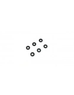 97059-01BK Aluminum Collar (3x7x1mm/Black/6pcs)