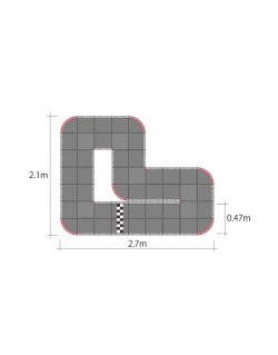 87033 Mini-Z GrandPrix Circuit 30 Short (48pcs)