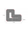 87033 Mini-Z GrandPrix Circuit 30 Short (48pcs)