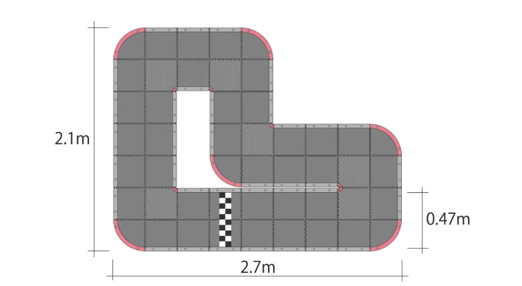 87033 Mini-Z GrandPrix Circuit 30 Short (48pcs)