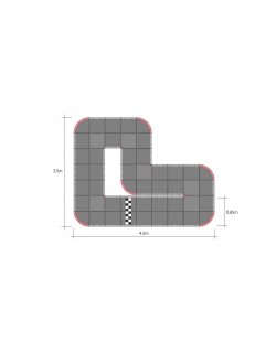 87053 Mini-Z GrandPrix Circuit 50 Short(48pcs)