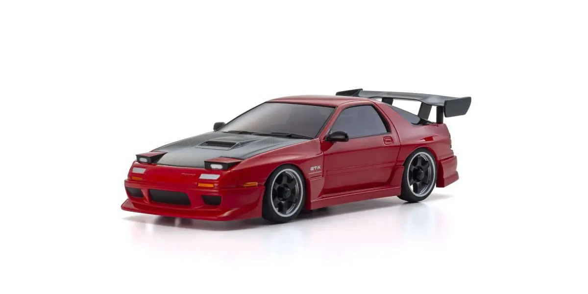 MZP476R ASC MA-020 MAZDA SAVANNA RX-7 FC3S with Aero Kit and CFRP hood Red