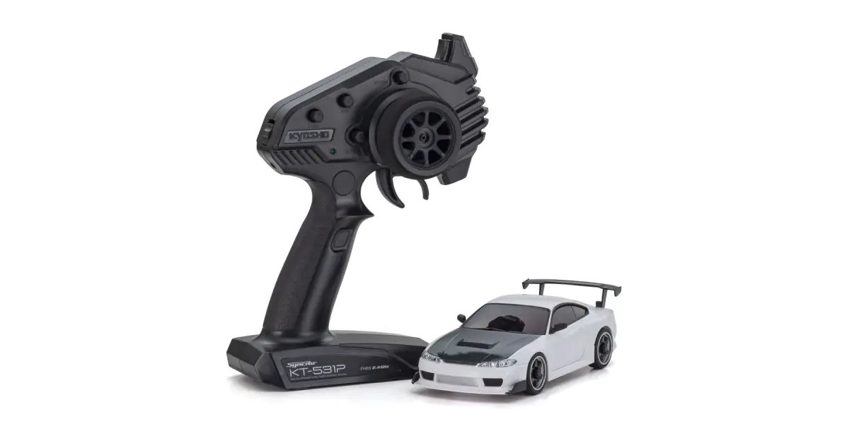 32647W MINI-Z AWD NISSAN SILVIA S15 equipped with GT Wing White