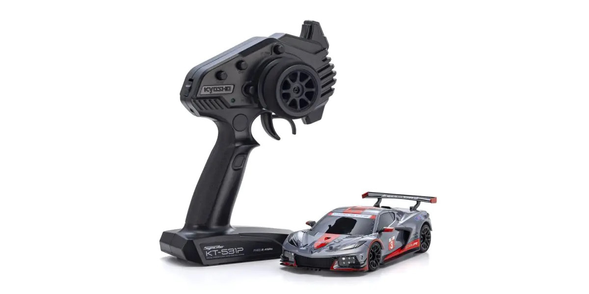 32356GMR MINI-Z RWD MR-04 readyset CHEVROLET® CORVETTE® C8.R Gunmetal / Red