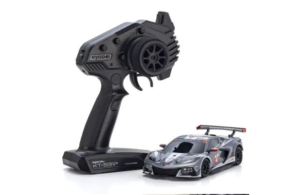 32356GMW MINI-Z RWD MR-04 readyset CHEVROLET® CORVETTE® C8.R Gunmetal / White