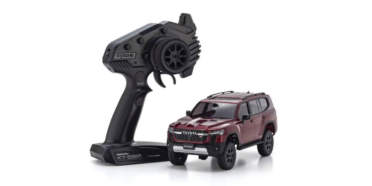 32538MR MINI-Z 4x4 readyset Toyota LAND CRUISER 300 GR SPORT Dark Red Mica Metallic