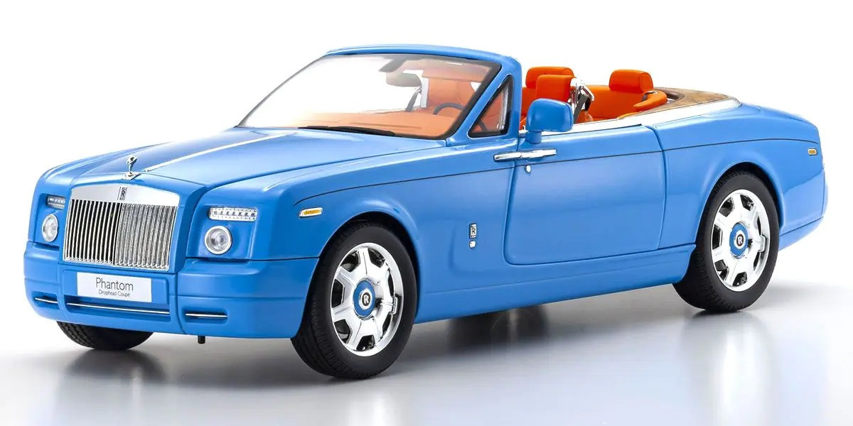 08871BL 1/18 scale Rolls Royce Phantom Drophead Coupe (Light Blue) KYOSHO ORIGINAL