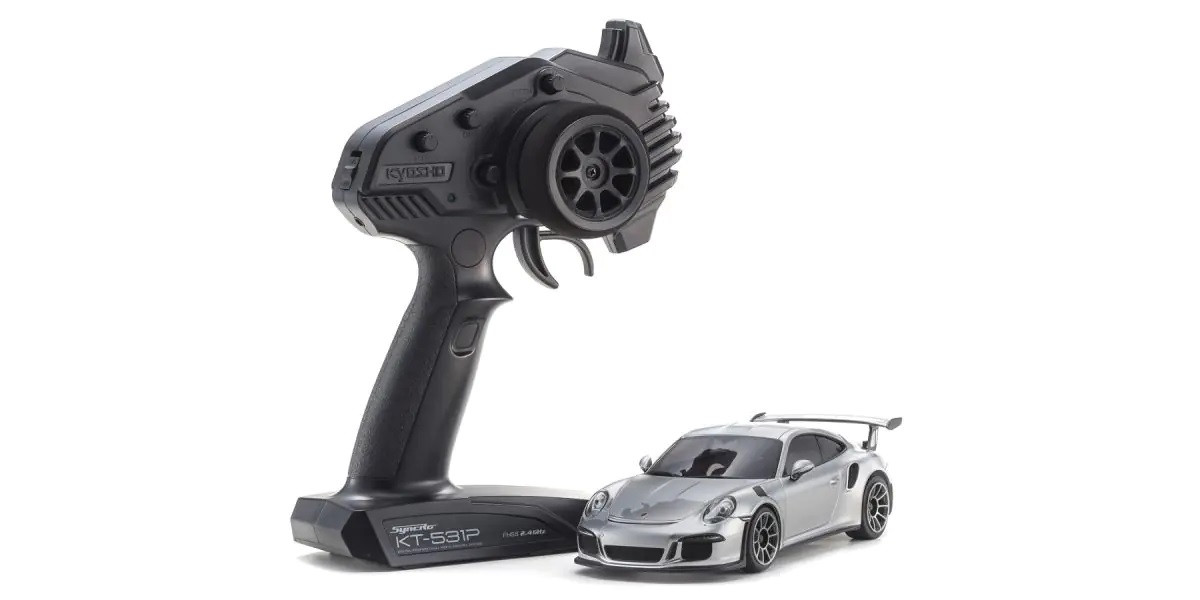 32358S MINI-Z RWD MR-04 readyset Porsche 911 GT3 RS GT-silver metallic