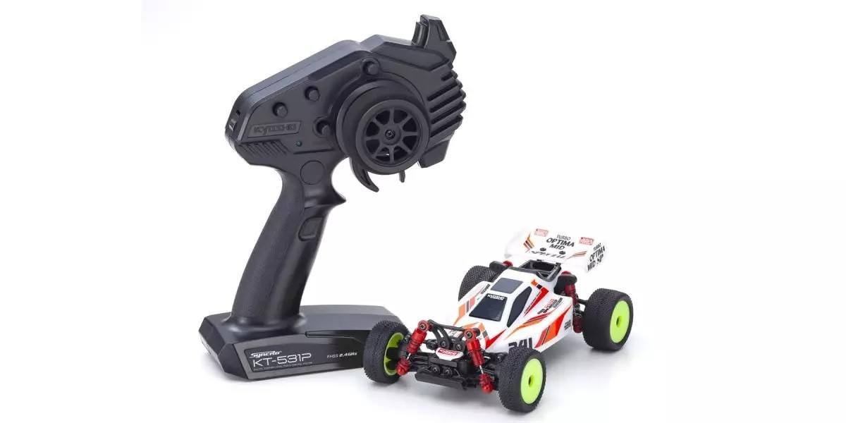 32096W MINI-Z Buggy Readyset TURBO OPTIMA Mid Special White