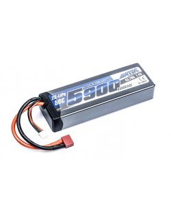 LRP430421 ANTIX by LRP 5900 - 7.4V - 50C LiPo Car Hardcase - T-Plug