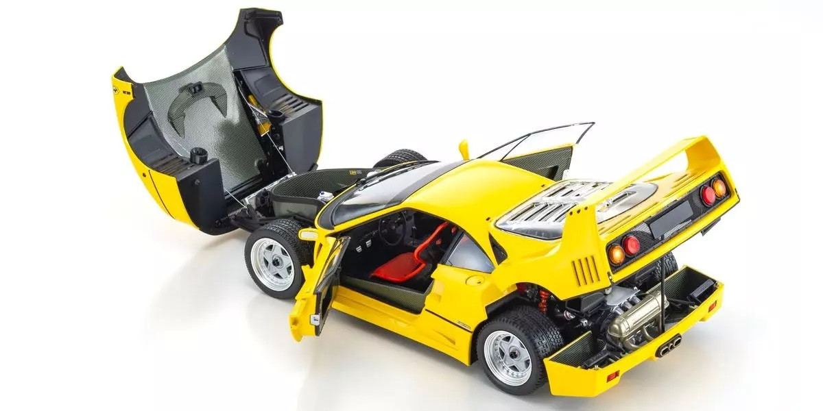 08416Y 1/18 scale Ferrari F40 (Yellow) KYOSHO ORIGINAL