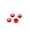 IFW649R Wheel Nut(Red/4pcs/Flange Cap/Serration)