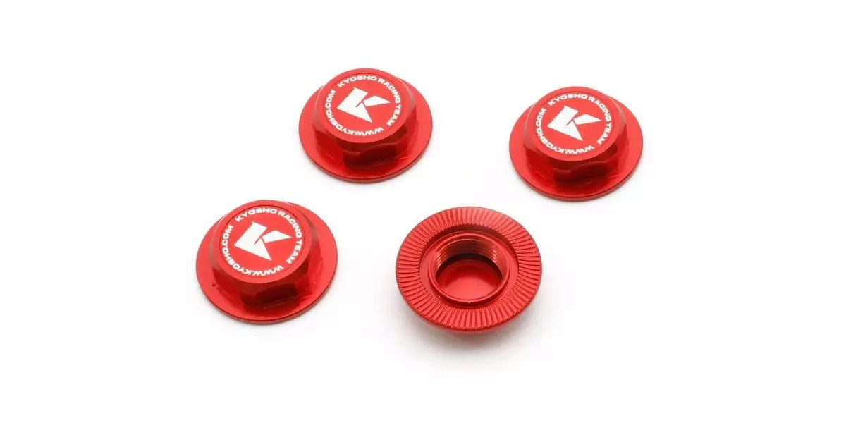 IFW649R Wheel Nut(Red/4pcs/Flange Cap/Serration)