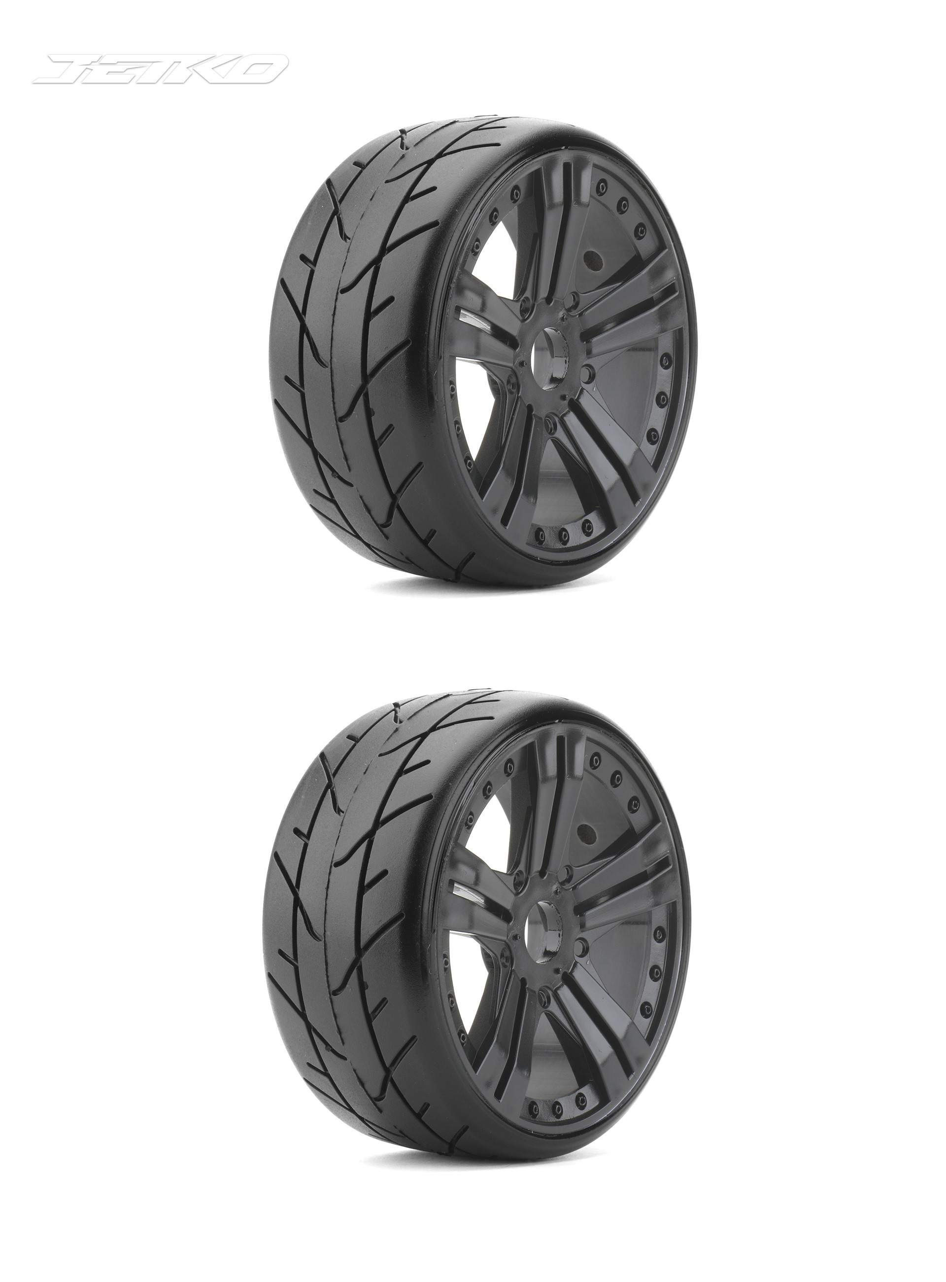 JKO1103CBMSGB JETKO POWER 1/8 GT VERTEX/Claw Rim/Black/Medium Soft/Glued/Belted