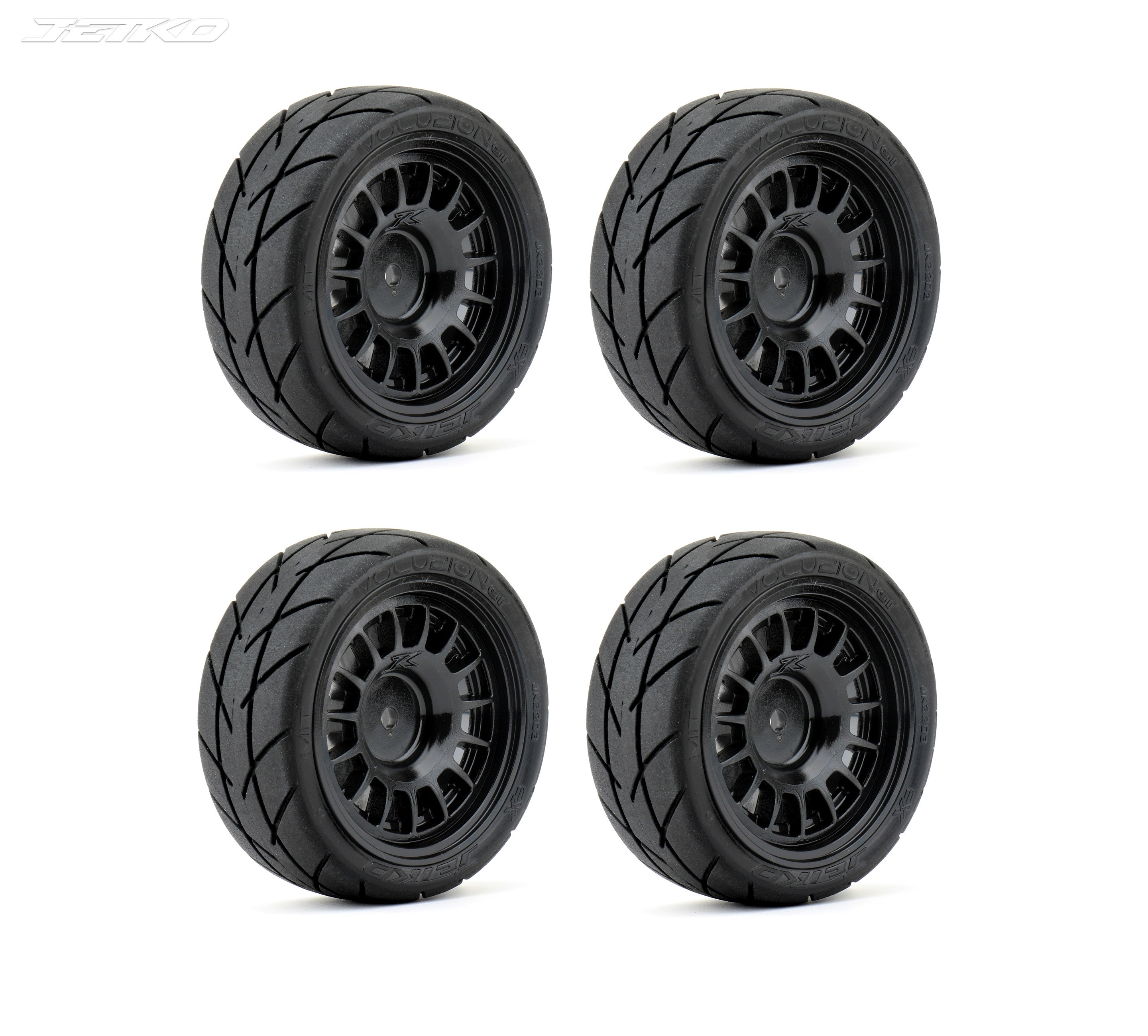 JKO3203CBMSG 1/10 GT EVOLUTION/Claw Rim/Black/Medium Soft/Glued (4PCS)