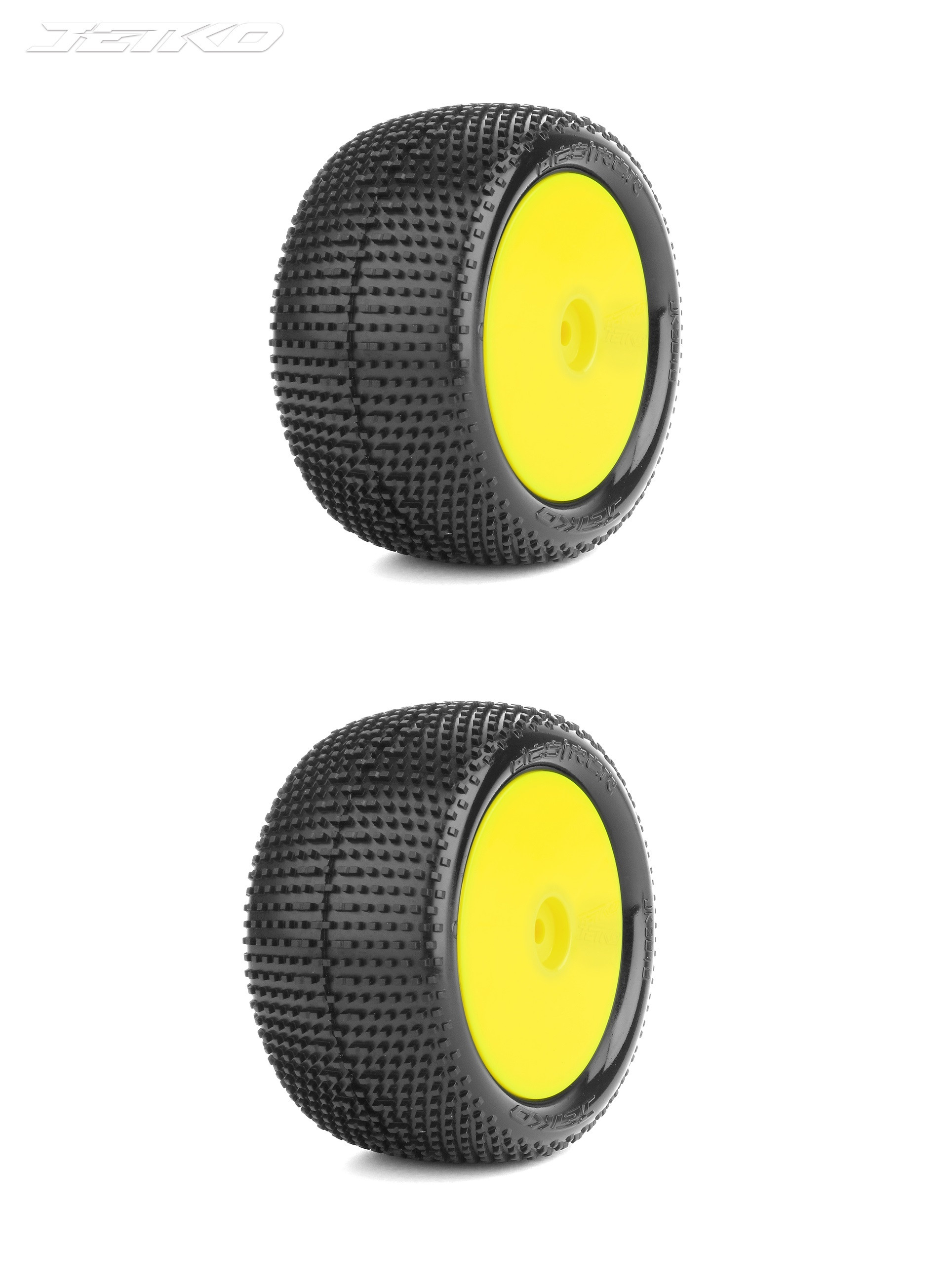 JKO2010DYSSG  JETKO 1/10 Buggy 2&4WD Rear-DESIRER/Dish/Yellow Rim/Super Soft/Glued