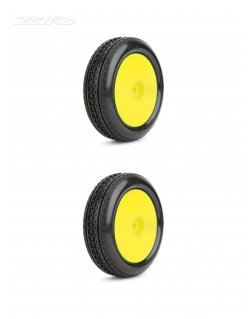 JKO2014DYSSG JETKO 1/10 Buggy 2WD Front-J-13/Dish/Yellow Rim/Super Soft/Glued