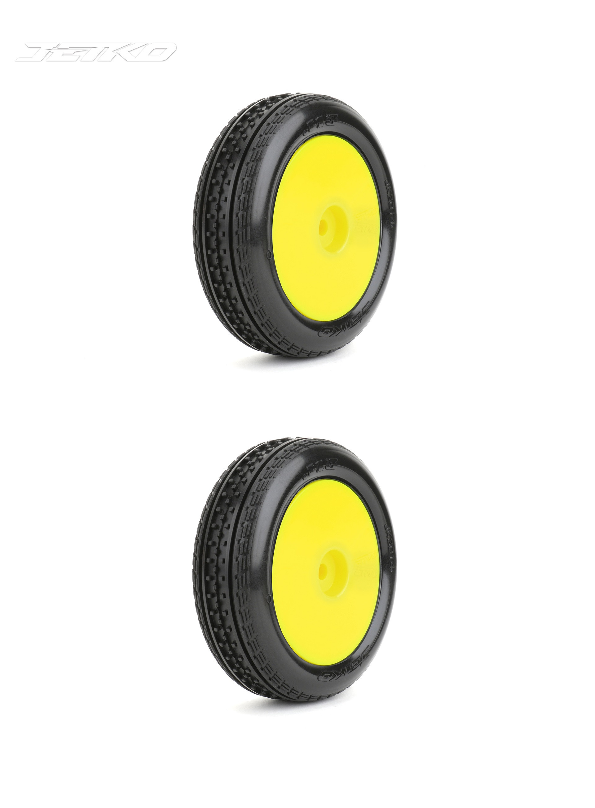 JKO2014DYSSG JETKO 1/10 Buggy 2WD Front-J-13/Dish/Yellow Rim/Super Soft/Glued