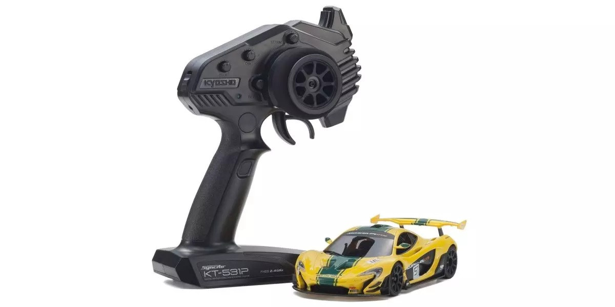 32375YG MINI-Z RWD MR-04 readyset McLaren P1 GTR Yellow/Green