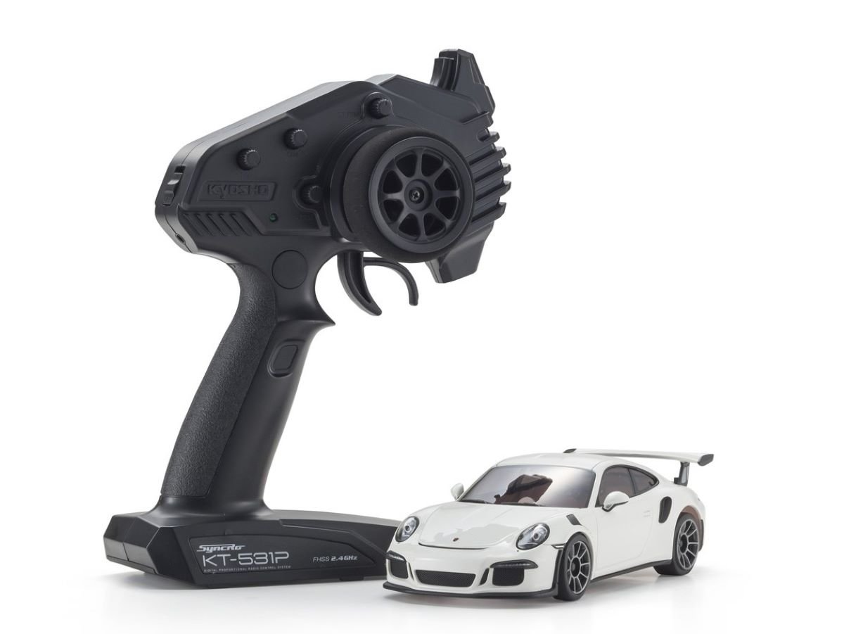 32358W MINI-Z RWD MR-04 readyset Porsche 911 GT3 RS white