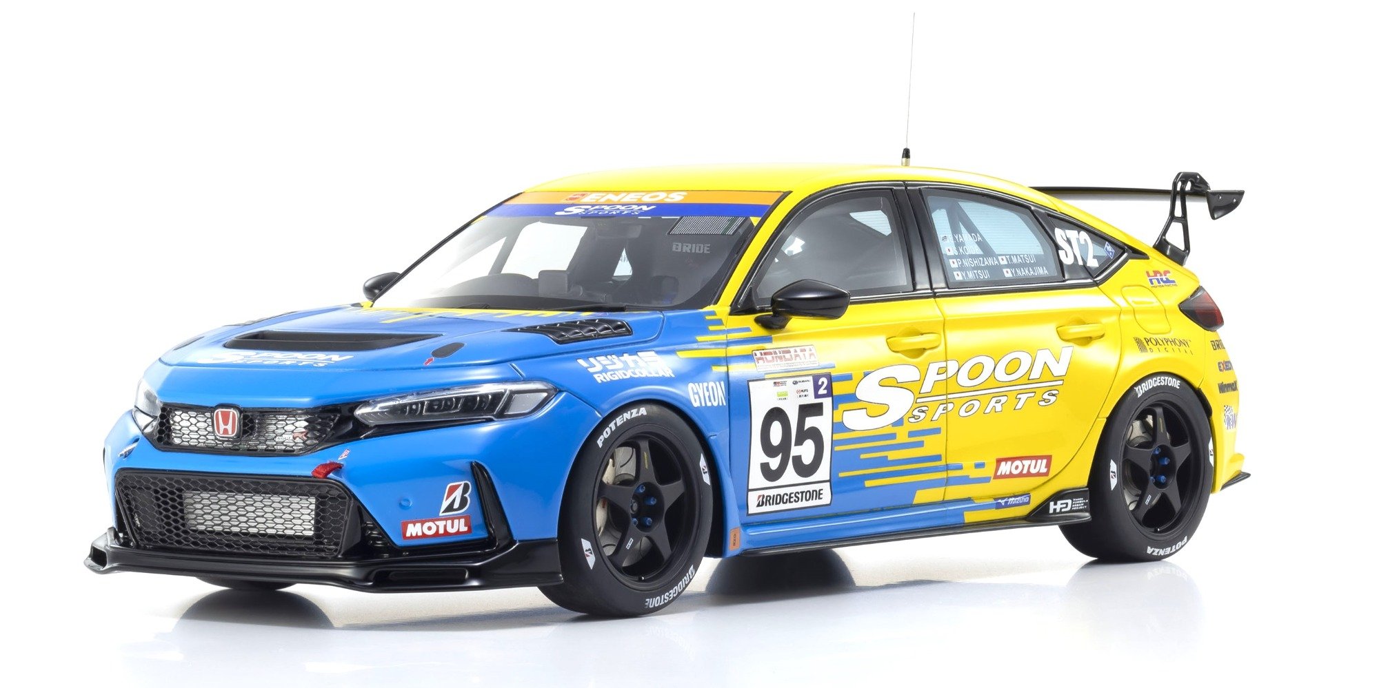 KSR18067Y Kyosho SAMURAI 1/18 Honda Civic (FL5) SPOON No.95