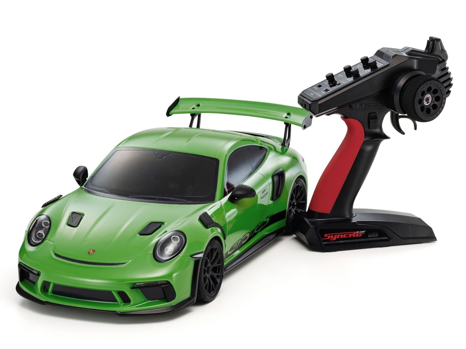 34445T1 1:10 Scale Radio Controlled Electric Powered 4WD FAZER Mk2 FZ02 Series readyset 2018 PORSCHE 911 GT3 RS Lizard Green
