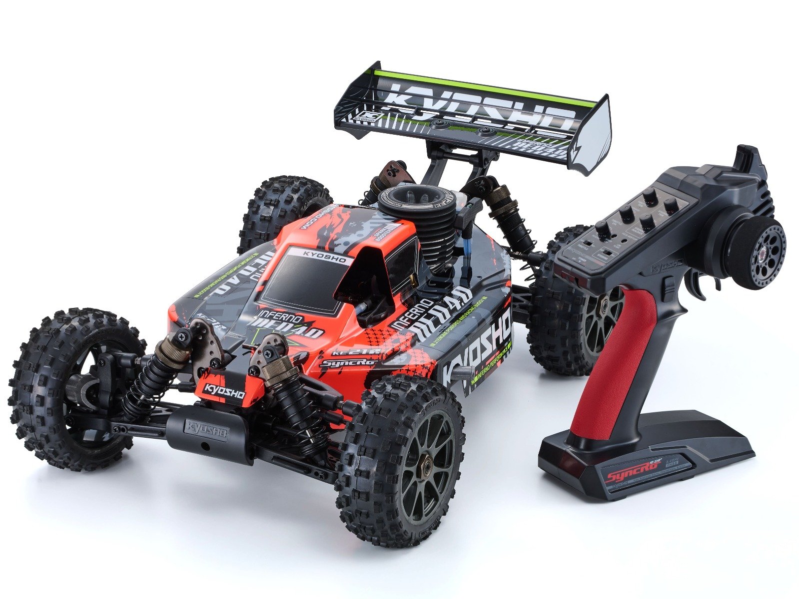 33029T1S 1/8 Scale Radio Control 21 Engine 4WD Racing Buggy Lady Set Inferno Neo 4.0 Color Type 1 with KT-231P +