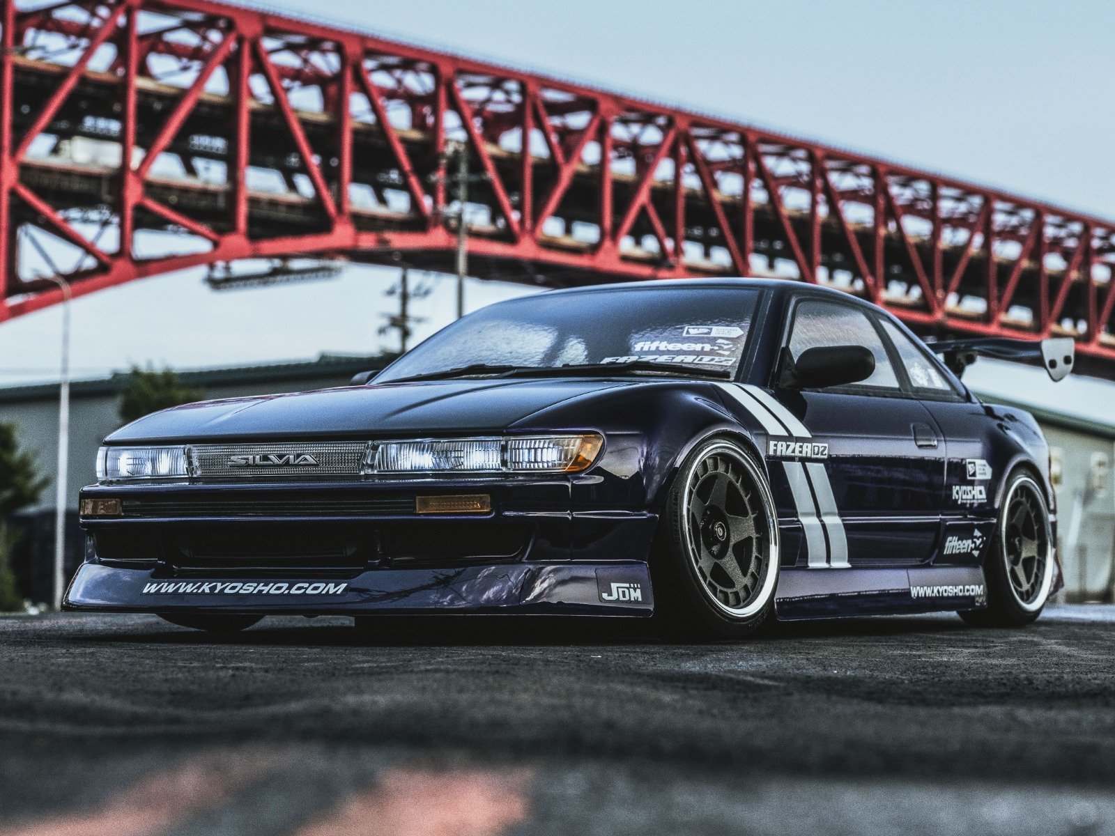 34503T1 1/10 EP2WD Phaser D2FZD2 Series Lady Set Nissan Sylvia S13 Tuned Version Purple