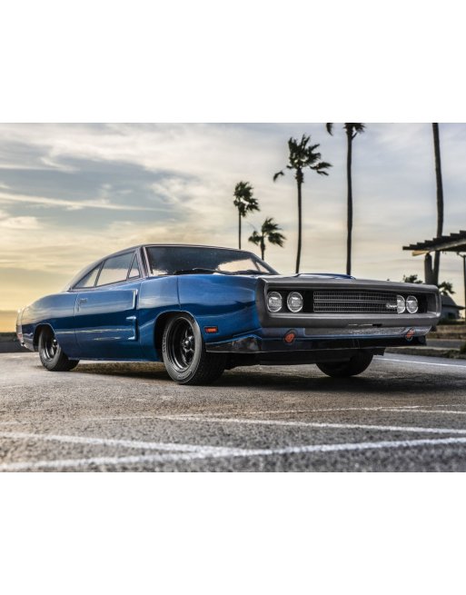34475T1 1/10 EP4WD Phaser Mk2 FZ02L Ready Set 1970 Dodge Charger Tuned Version Blue 34475 T1